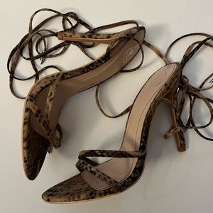 NWOT Strappy Open Toe Heels